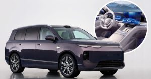 The BYD Sealion 08 is shown from the front, featuring sleek design, alloy wheels, and a modern dashboard.